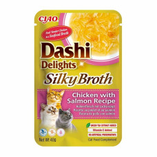 CAT DASHI DELIGHTS SILKY BROTH RECEITA DE FRANGO + SALMAO